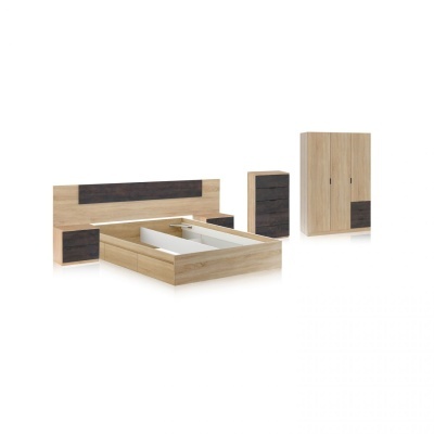 Conjunto de Mobiliário de Quarto - Disponível em 2 cores