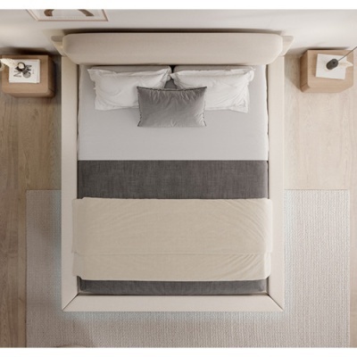 Cama de Casal Flutua com estrado incluído - Disponível em 3 medidas e 2 cores