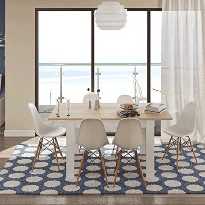 Mesa de Refeições extensível 123cm-175cm - Disponível em 2 cores