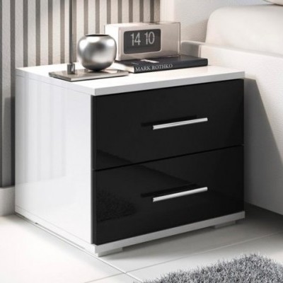 Mesinha de Cabeceira 2 Gavetas Bel - Disponível em 2 cores