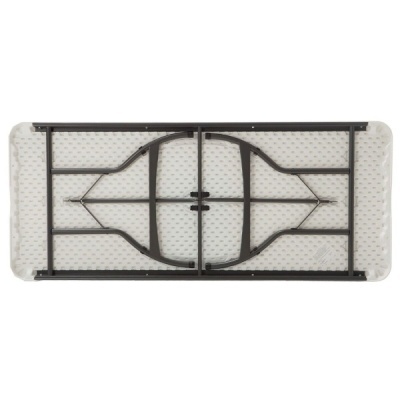 Mesa Dobrável Aço e Plástico 182 x 73,5 x 76cm - Disponível em 2 cores