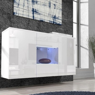 Aparador de Parede Lei com luz LED - Disponível em 5 cores