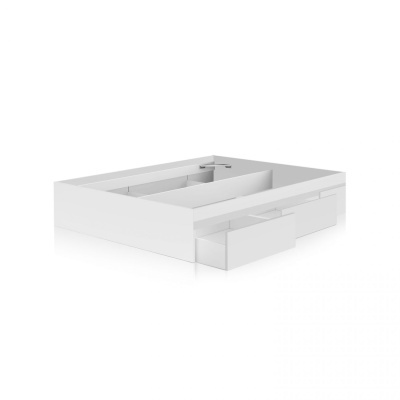 Cama de casal com Gavetões de Arrumação - Disponível em 2 cores