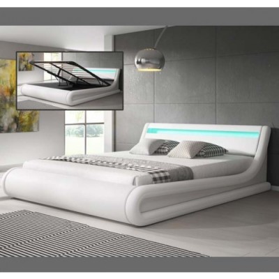 Cama de Casal 150x190cm com Estrado elevatório - Disponível em 3 cores