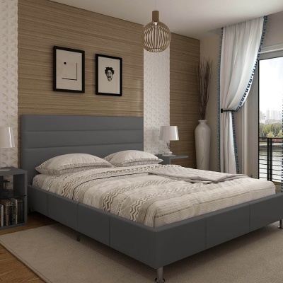 Cama de Casal Confort com estrado incluído - Disponível em 2 medidas e 2 cores