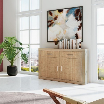 Aparador 2 Gavetas e 2 Portas - Disponível em 3 cores