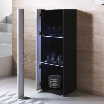 Vitrine de chão Kol V2 com luz de presença LED  - Disponível em 5 cores