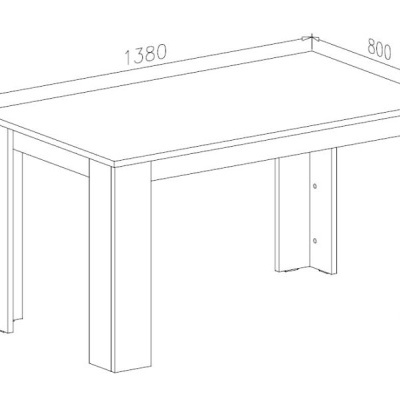 Mesa de Refeições 140cm - Disponível em 3 cores