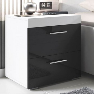 Mesinha de Cabeceira 2 Gavetas - disponível em 2 cores