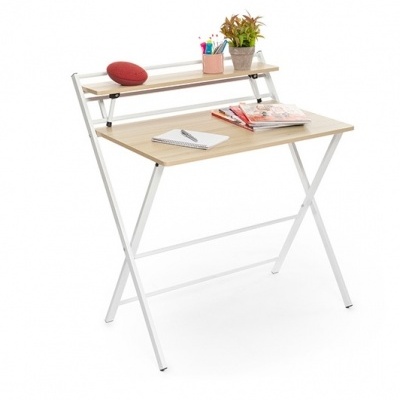 Secretária Mesa Dobrável com Prateleira