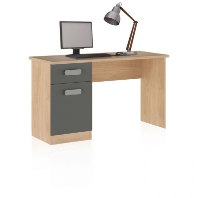 Secretária com Gaveta e Porta de Arrumação - Disponível em 4 cores