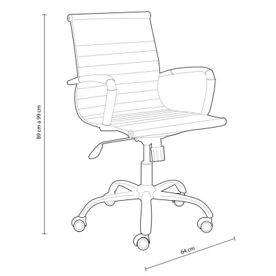 Cadeira Escritório - Disponível em 3 cores