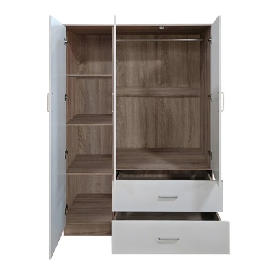 Roupeiro 3 Portas de bater e 2 Gavetas