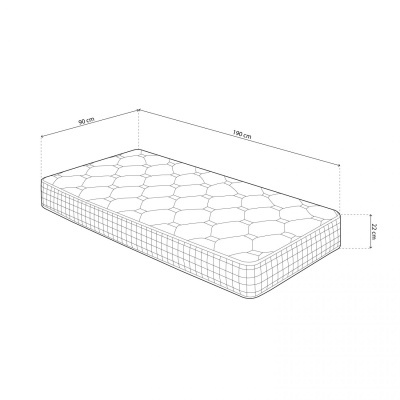 Colchão de Solteiro ou Casal ME - Disponível em 3 medidas