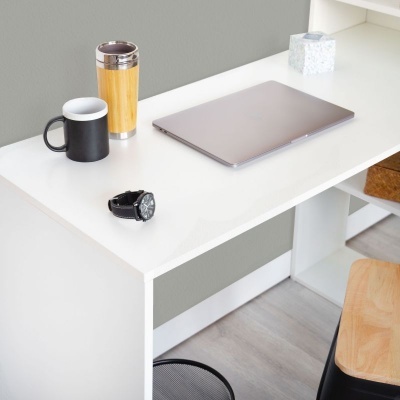 Secretária com Estante de Prateleiras