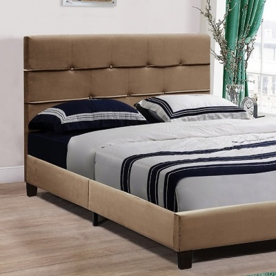Cama de Casal com Estrado e Cabeceira de Cama incluídos - Disponível em 2 cores e 2  medidas