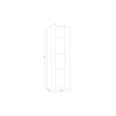 Armário Multiusos Coluna XL - Disponível em 2 cores