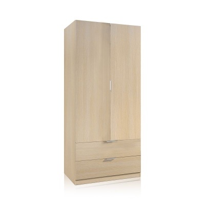Roupeiro de 2 portas de abrir e 2 gavetas