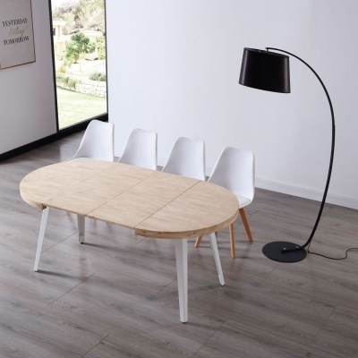 Mesa de refeições Redonda Extensível - Disponível em 3 cores