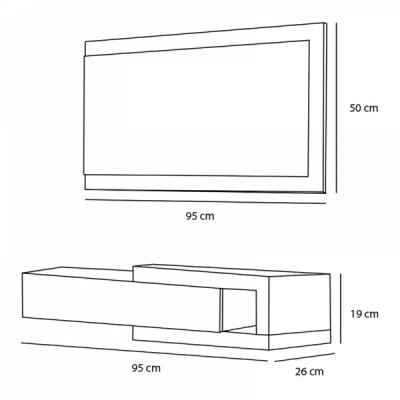 Móvel de Entrada com Gaveta e Espelho incluído - Disponível em 2 cores