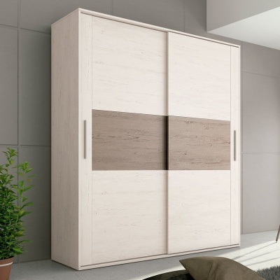 Roupeiro 2 Portas de correr 180cm - Disponível em 4 cores