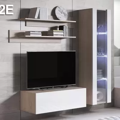 Conjunto de Móveis de Sala Koi2 com luz LED - Disponível em 5 cores