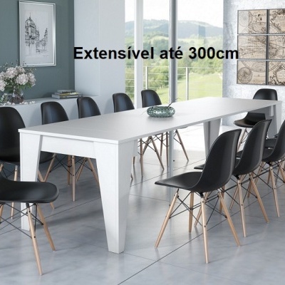 Consola Mesa Extensível até 300cm - Disponível em 2 cores