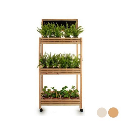 Estante em Madeira com Quadro Ardósia