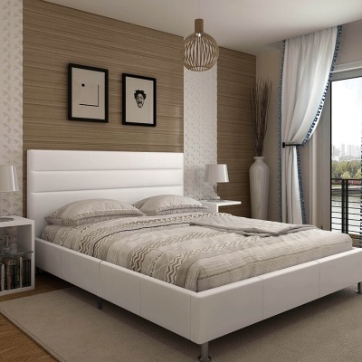 Cama de Casal Confort com estrado incluído - Disponível em 2 medidas e 2 cores