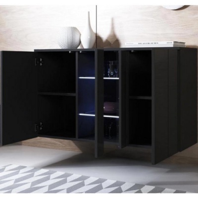 Aparador de Parede Koi com luz LED - Disponível em 5 cores