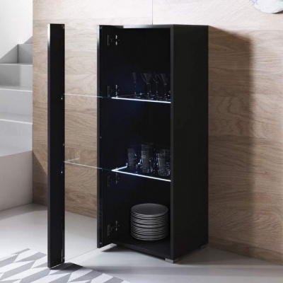 Vitrine de chão Kol V2 com luz de presença LED  - Disponível em 5 cores