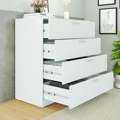 Cómoda de 4 Gavetas - Disponível em 2 cores