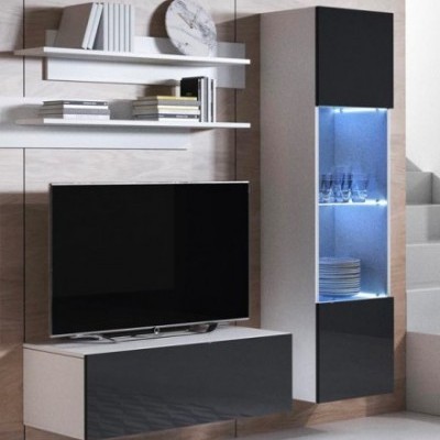 Conjunto de Móveis de Sala Koi3 com luz LED - Disponível em 5 cores