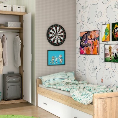 Cama de Solteiro com Arrumação - Disponível em 2 cores