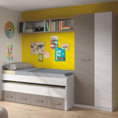 Cama Dupla Infantil com Arrumação