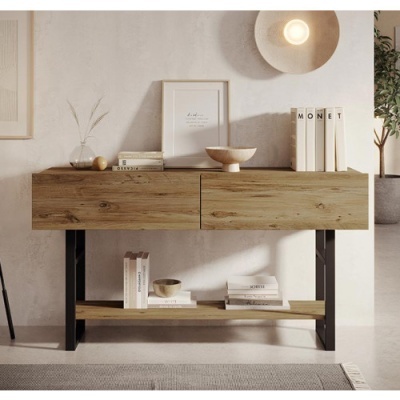 Consola com Prateleira e Gaveta de Arrumação