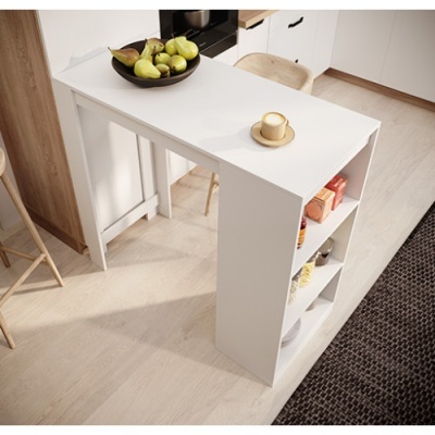 Mesa Alta com Arrumação - Disponível em 2 cores