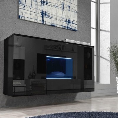 Aparador de Parede Lei com luz LED - Disponível em 5 cores