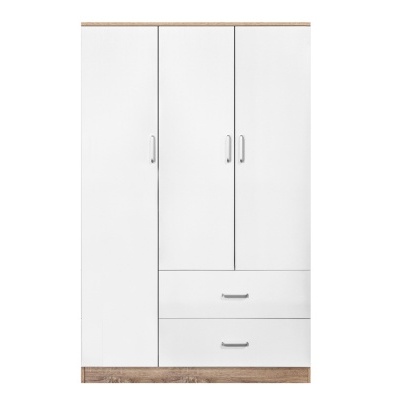 Roupeiro 3 Portas de bater e 2 Gavetas