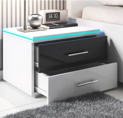 Mesinha de Cabeceira Lau com luz de presença LED