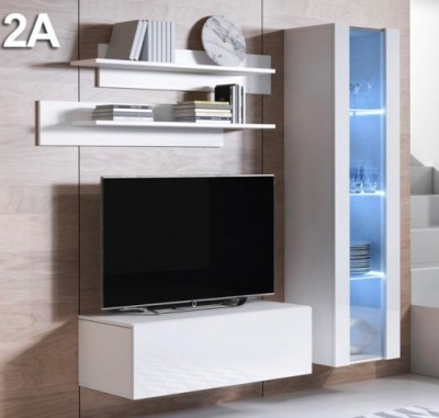 Conjunto de Móveis de Sala Koi2 com luz LED - Disponível em 5 cores