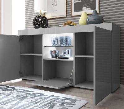 Aparador Saf com luz LED - Disponível em 4 cores