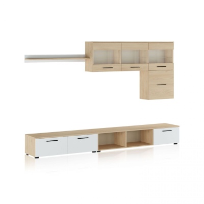 Conjunto de Móveis de Sala Nórdico com Led