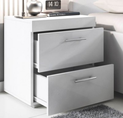 Mesinha de Cabeceira 2 Gavetas - disponível em 2 cores