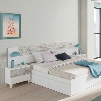 Cabeceira de Cama + 2 Mesinhas de Cabeceira