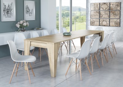 Consola Mesa Extensível até 300cm - Disponível em 2 cores