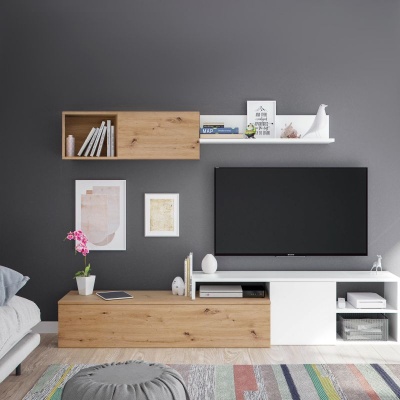 Conjunto de Móveis de Sala Estilo Nórdico Reversível