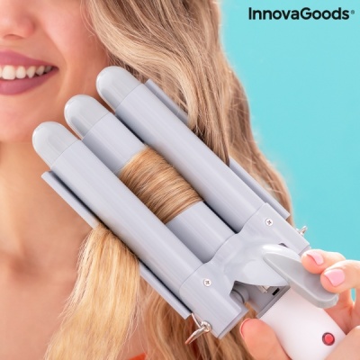 Modelador de Cabelo Cerâmico Triplo