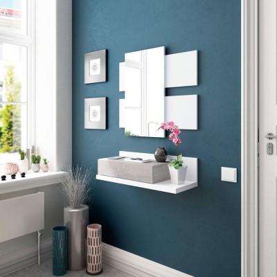 Móvel de Entrada com Gaveta e Espelho incluído - Disponível em 2 cores