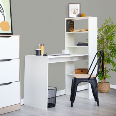 Secretária com Estante de Prateleiras